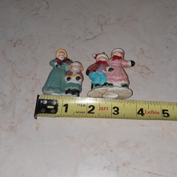 Vintage Ceramic Christmas Tree Ornaments Village People - Picture 6 of 6